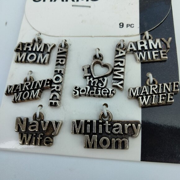 Cousin DIY Military Family Charms 9 Piece Set - Picture 1 of 5